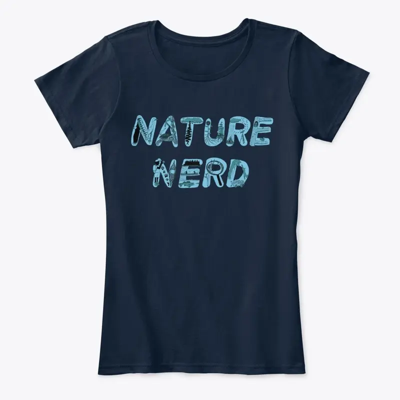 Nature Nerd-Blue Women Comfort Tee